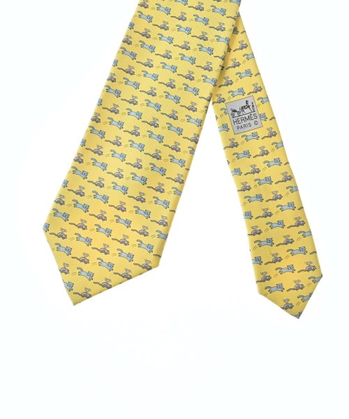 HERMES（エルメス）ネクタイ 黄 サイズ:- メンズ/2200672266089