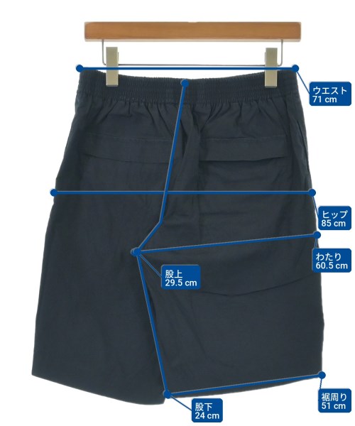 HERMES（エルメス）ショートパンツ 紺 サイズ:38(XS位) メンズ/2200729615037