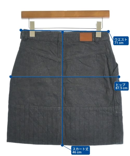 HERMES（エルメス）ミニスカート グレー サイズ:36(XS位) レディース/2200729615051