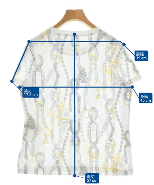 HERMES（エルメス）Tシャツ・カットソー 白 サイズ:38(S位) レディース/2200731508020