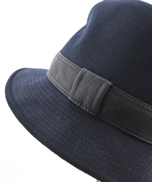 HERMES（エルメス）ハット 紺 サイズ:59 レディース/2200731508037