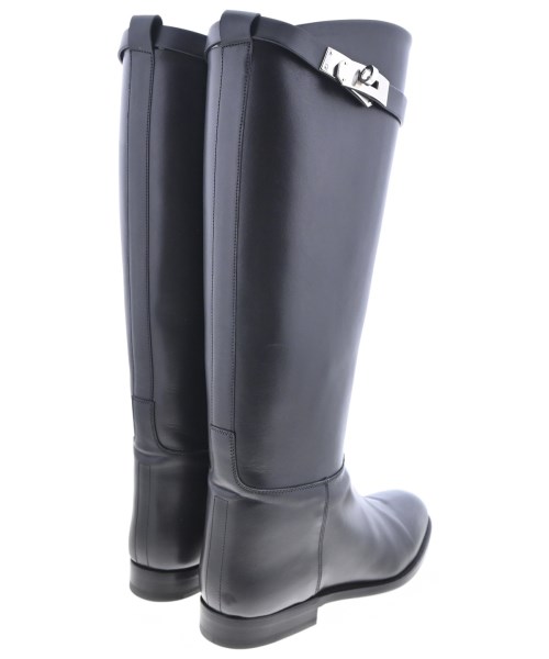 HERMES（エルメス）ブーツ 黒 サイズ:EU37 1/2(24cm位) レディース/2200731819010