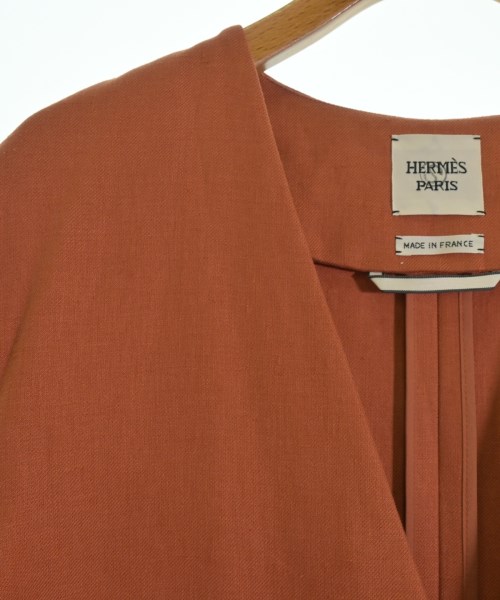 HERMES（エルメス）コート オレンジ サイズ:36(XS位) レディース/2200734683069