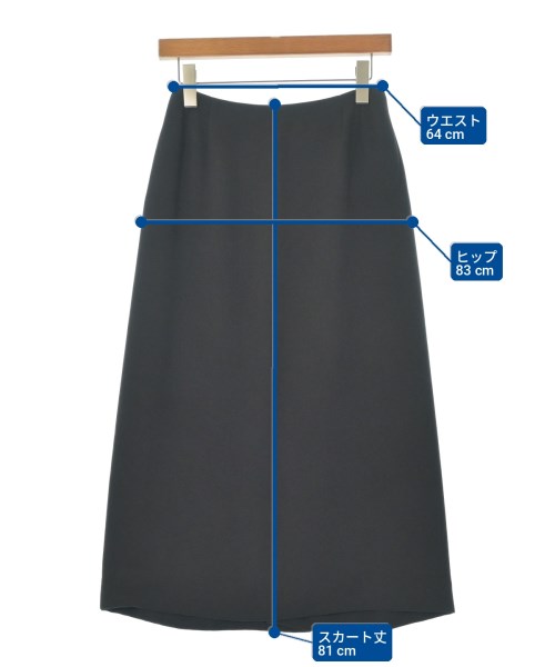 HERMES（エルメス）ロング・マキシ丈スカート 黒 サイズ:36(XS位) レディース/2200734745019