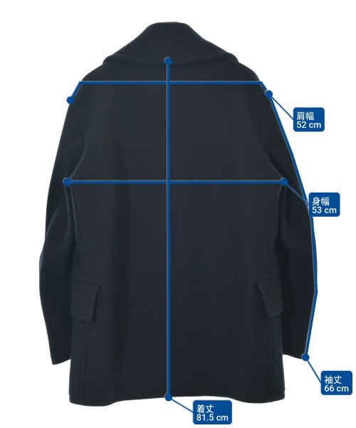HERMES（エルメス）ピーコート 黒 サイズ:50(XL位) メンズ/2200734820013