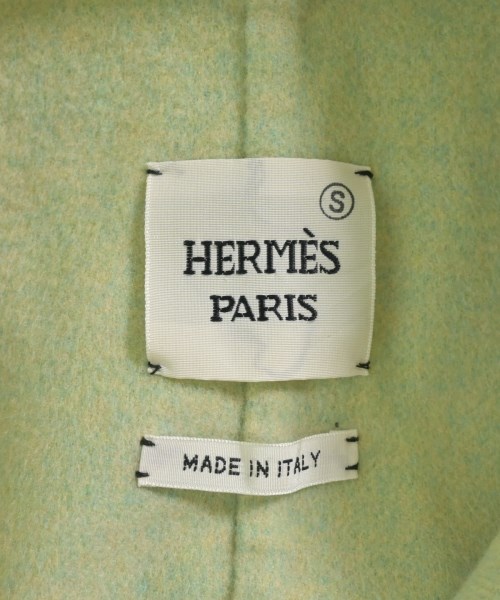 HERMES（エルメス）ステンカラーコート 緑 サイズ:42/42(L位) レディース/2200734619013