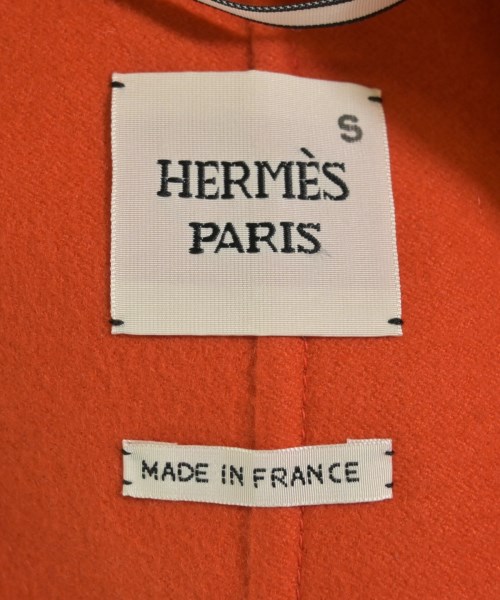 HERMES（エルメス）ステンカラーコート オレンジ サイズ:42(M位) レディース/2200734619020