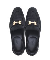 HERMES（エルメス）ドレスシューズ/ローファー 黒 サイズ:EU38 1/2(25cm位) レディース/2200735510036