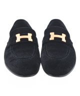 HERMES（エルメス）ドレスシューズ/ローファー 黒 サイズ:EU38 1/2(25cm位) レディース/2200735510036