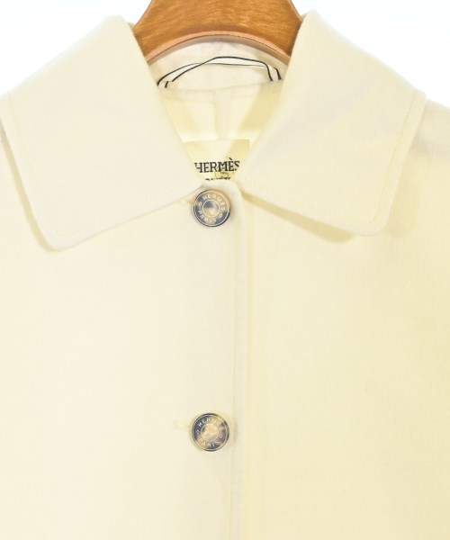 HERMES（エルメス）ステンカラーコート 白 サイズ:32(XXS位) レディース/2200736904032