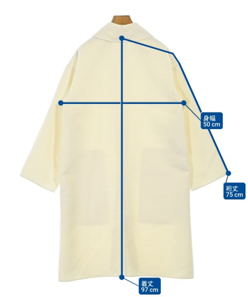 HERMES（エルメス）ステンカラーコート 白 サイズ:32(XXS位) レディース/2200736904032