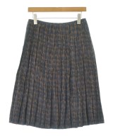 HERMES（エルメス）ひざ丈スカート 茶 サイズ:36(XS位) レディース/2200720342079