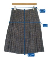 HERMES（エルメス）ひざ丈スカート 茶 サイズ:36(XS位) レディース/2200720342079