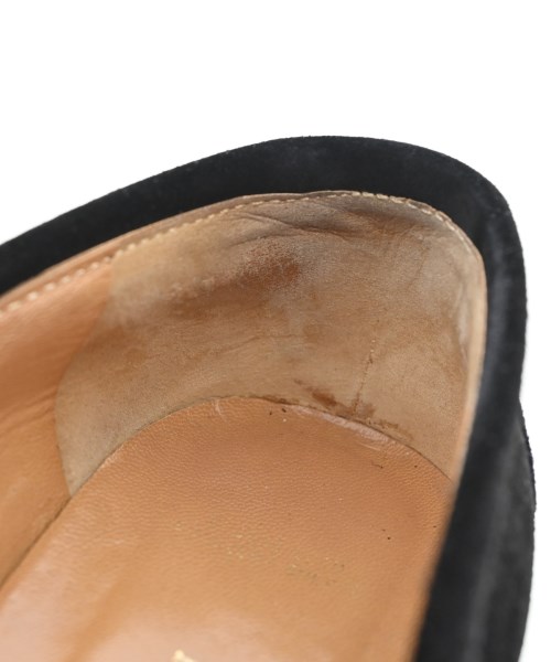 HERMES（エルメス）モカシン/デッキシューズ 黒 サイズ:EU37 1/2(24cm位) レディース/2200720413014