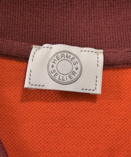 HERMES（エルメス）ポロシャツ オレンジ サイズ:M レディース/2200720448184