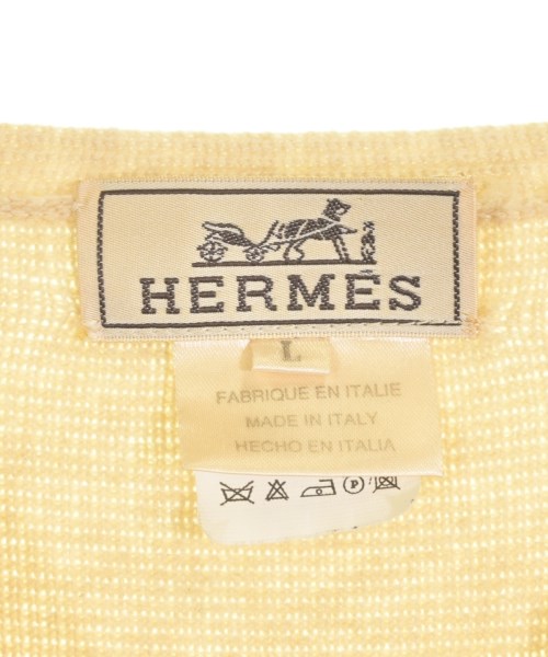 HERMES（エルメス）カーディガン ベージュ サイズ:L メンズ/2200722099049