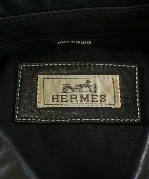 HERMES（エルメス）カジュアルシャツ 黒 サイズ:48(L位) メンズ/2200722373019