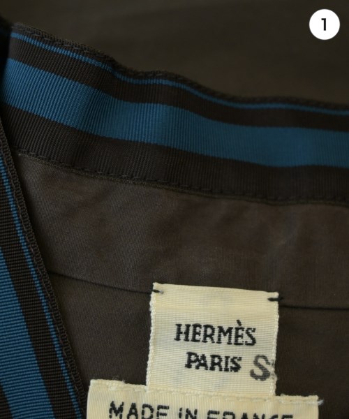 HERMES（エルメス）ブラウス 茶 サイズ:34(XS位) レディース/2200713526554
