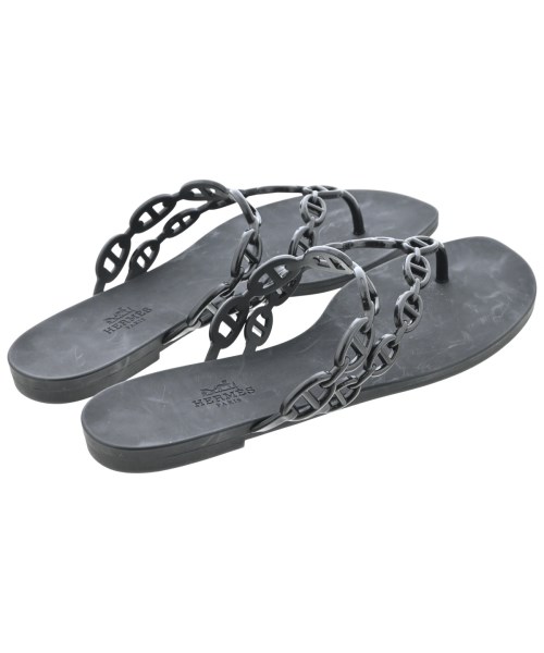 HERMES（エルメス）サンダル 黒 サイズ:EU39(25.5cm位) レディース/2200724336449