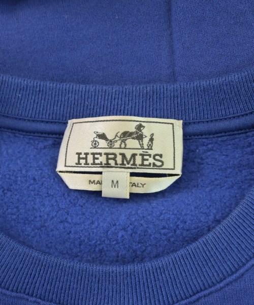 HERMES（エルメス）スウェット 青 サイズ:M メンズ/2200724389018