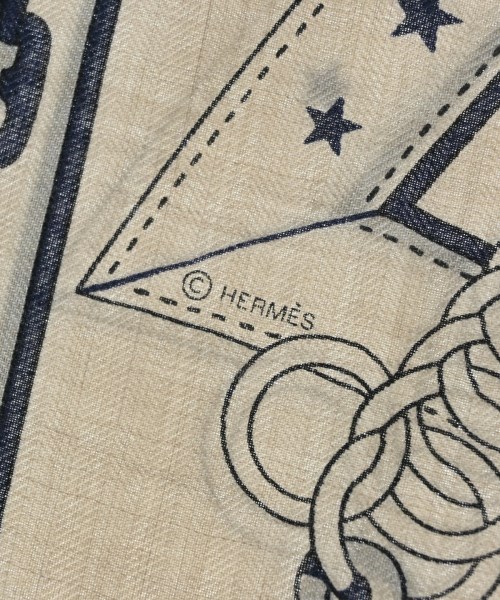 HERMES（エルメス）ストール ベージュ サイズ:140 レディース/2200724684069