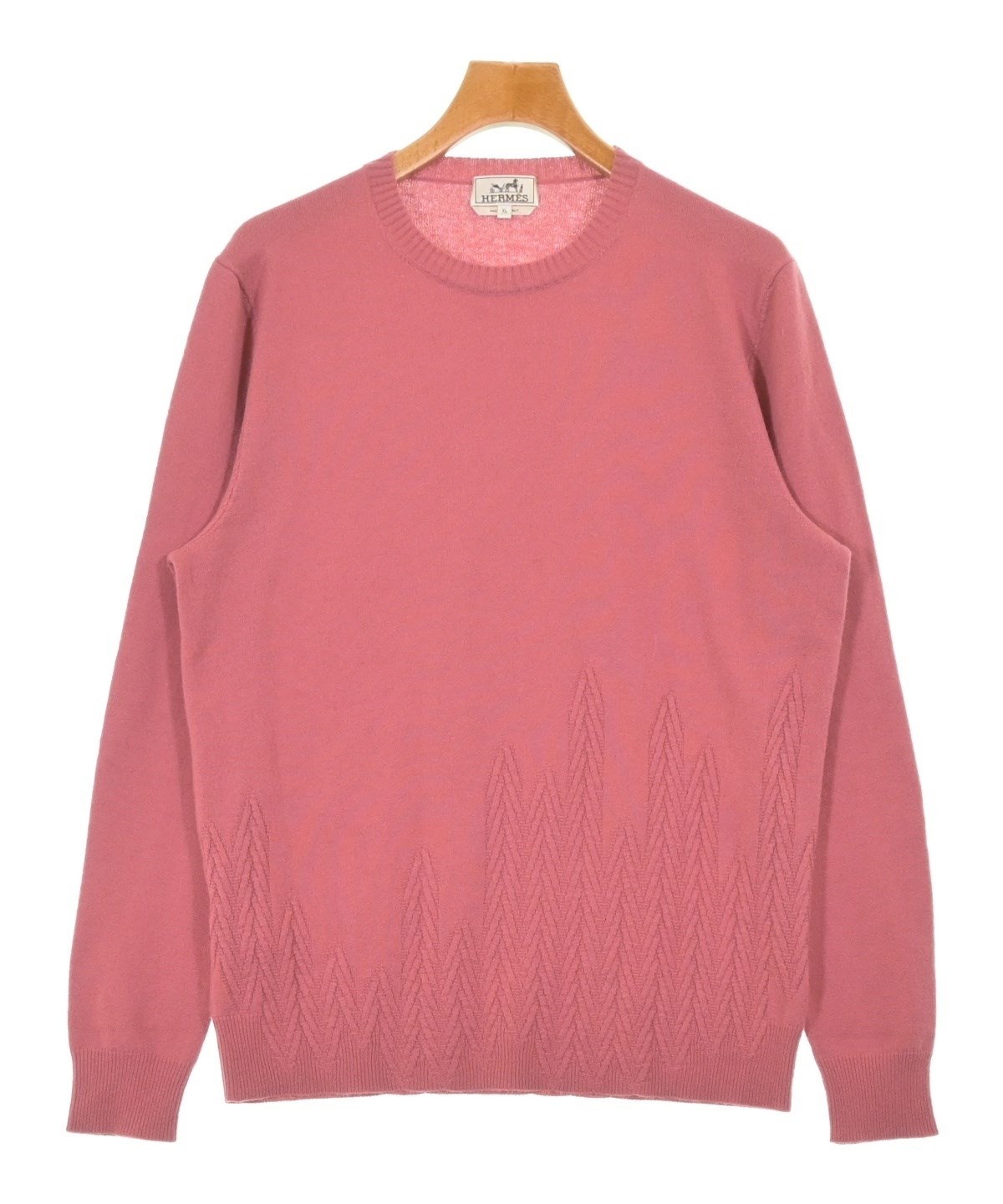 HERMES（エルメス）ニット・セーター ピンク サイズ:XL メンズ