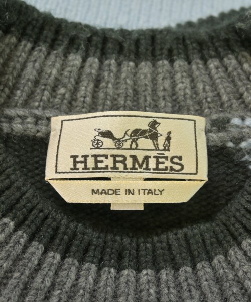 HERMES（エルメス）ニット・セーター 青 サイズ:S メンズ/2200726941016