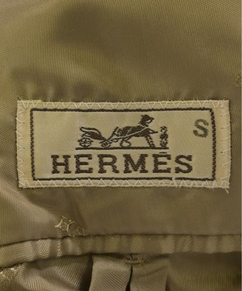 HERMES（エルメス）ステンカラーコート ベージュ サイズ:48(L位) メンズ/2200727064011