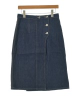 HERMES（エルメス）ロング・マキシ丈スカート 紺 サイズ:38(S位) レディース/2200727117014