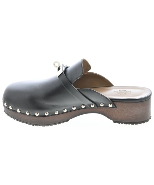 HERMES（エルメス）サンダル 黒 サイズ:EU38(24.5cm位) レディース/2200728783010