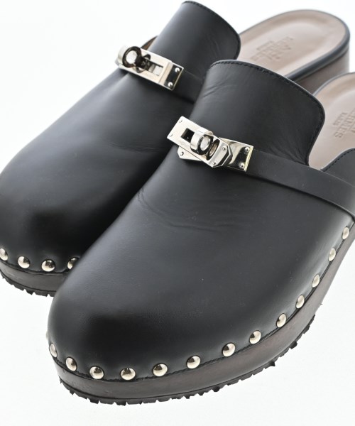 HERMES（エルメス）サンダル 黒 サイズ:EU38(24.5cm位) レディース/2200728783010