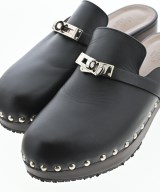 HERMES（エルメス）サンダル 黒 サイズ:EU38(24.5cm位) レディース/2200728783010