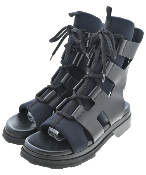 HERMES(エルメス)ブーツ 黒 サイズ:36(23cm位)/2200682445085