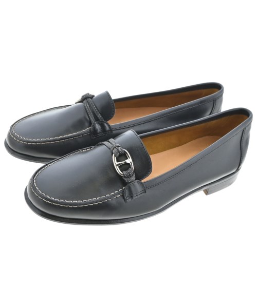 HERMES(エルメス)ドレスシューズ/ローファー 黒 サイズ:EU37 1/2(24cm位)/2200684257051