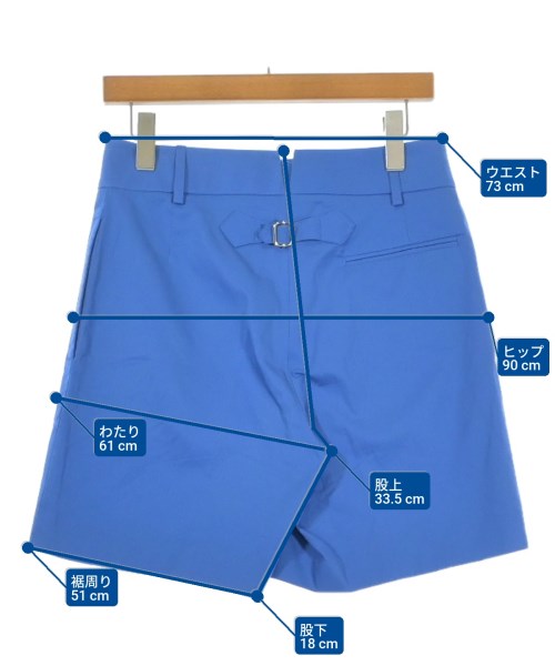 HERMES（エルメス）ショートパンツ 青 サイズ:36(XS位) レディース/2200684462080