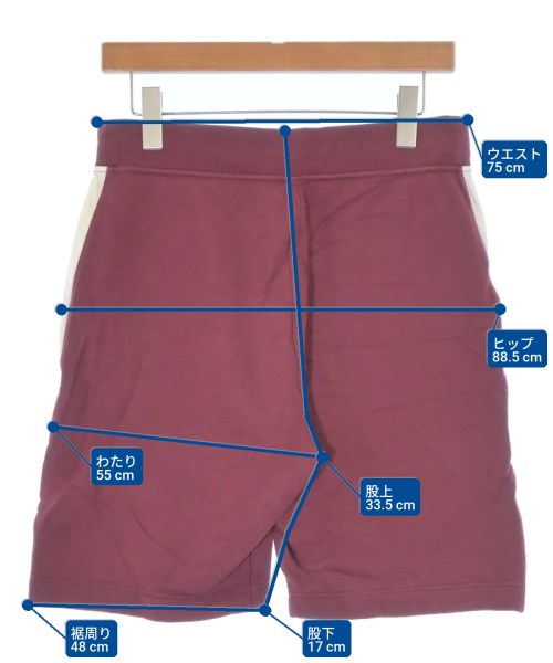 HERMES（エルメス）ショートパンツ 赤 サイズ:S メンズ/2200684934280