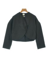 HERMES（エルメス）ノーカラージャケット 黒 サイズ:34(XXS位) レディース/2200682369022