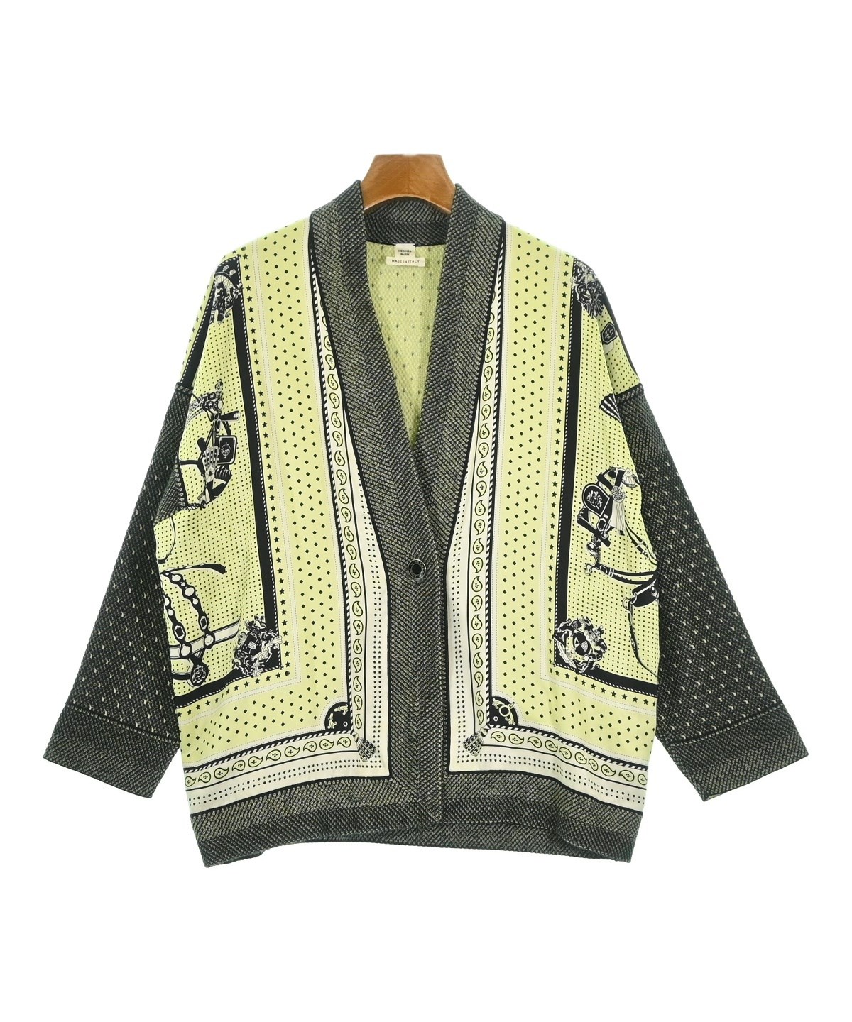 HERMES（エルメス）カーディガン 黄 サイズ:34(XXS位) レディース