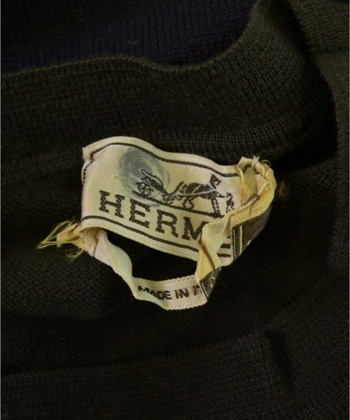 HERMES（エルメス）ニット・セーター 茶 サイズ:M メンズ/2200686436157