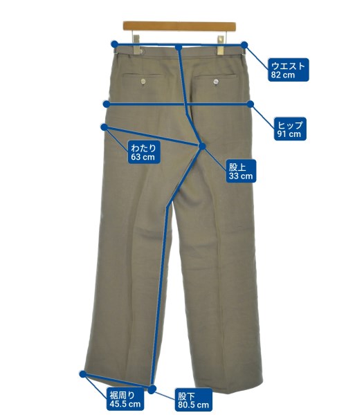 HERMES（エルメス）スラックス ベージュ サイズ:42(XS位) メンズ/2200686760054