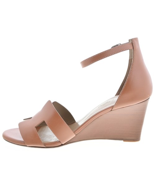 HERMES（エルメス）サンダル 茶 サイズ:EU37 1/2(24cm位) レディース/2200691376288