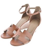 HERMES（エルメス）サンダル 茶 サイズ:EU37 1/2(24cm位) レディース/2200691376288
