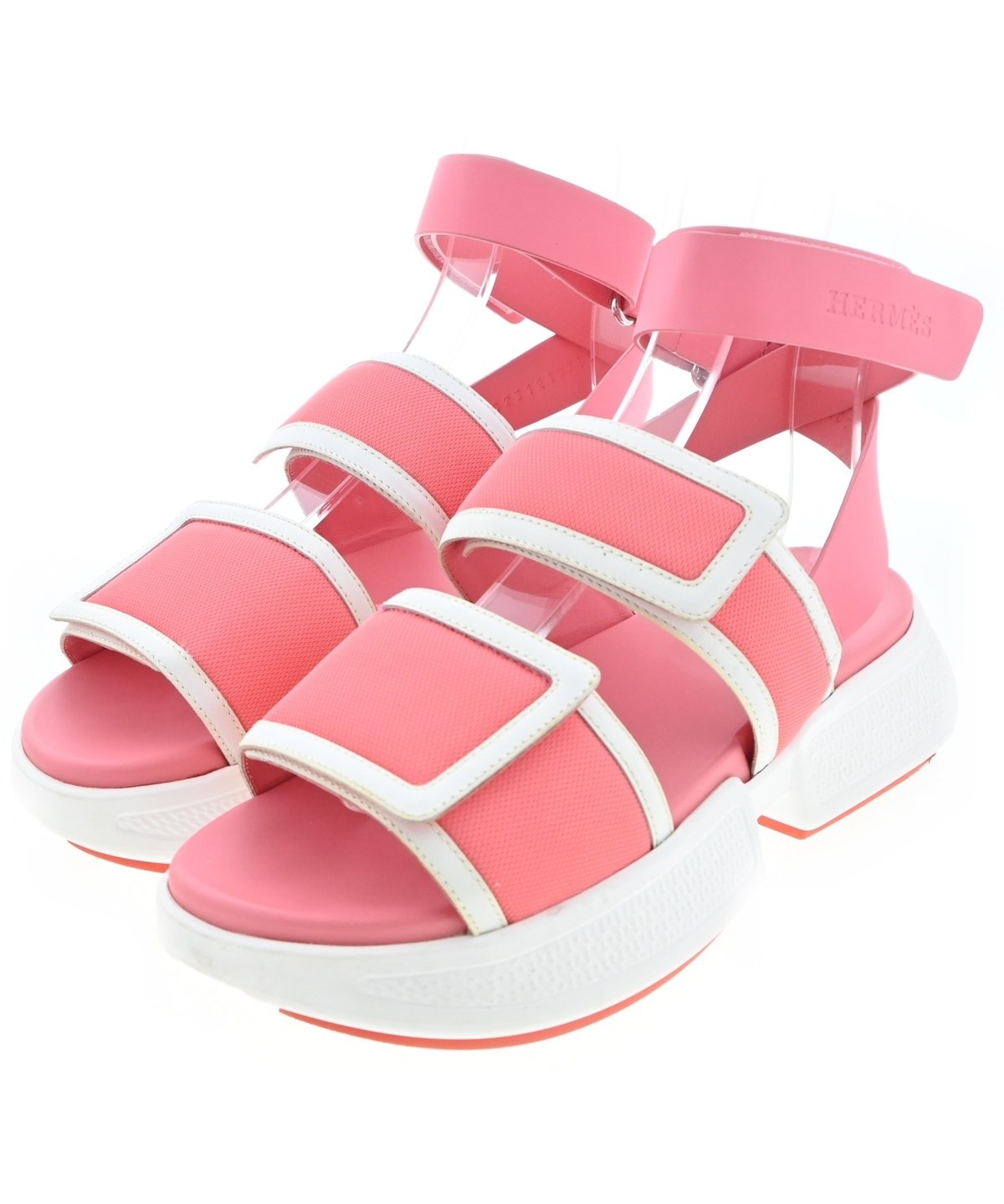HERMES（エルメス）サンダル ピンク サイズ:S(22.5cm位) レディース