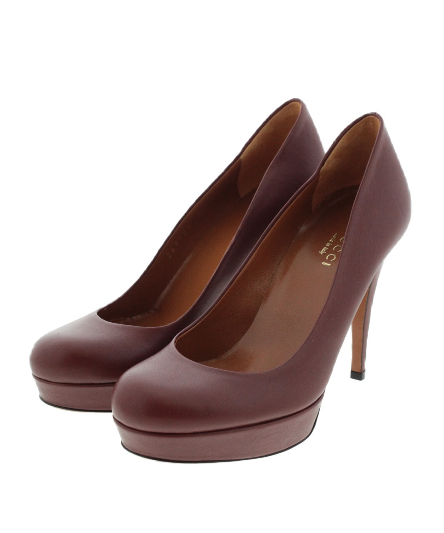 GUCCI（グッチ）パンプス 赤 サイズ:34(20.5cm位) レディース