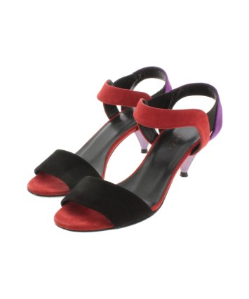 GUCCI（グッチ）サンダル 赤 サイズ:34 1/2(21cm位) レディース