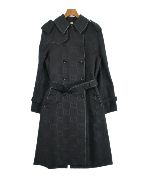GUCCI(グッチ)トレンチコート 黒 サイズ:44(S位)/2200400943022