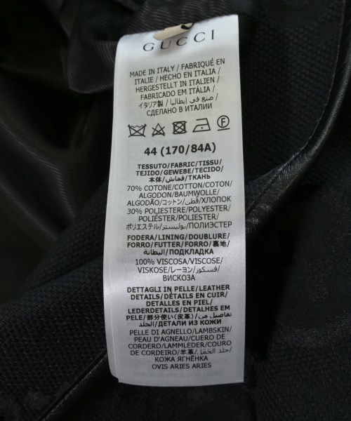 GUCCI（グッチ）トレンチコート 黒 サイズ:44(S位) メンズ/2200400943022