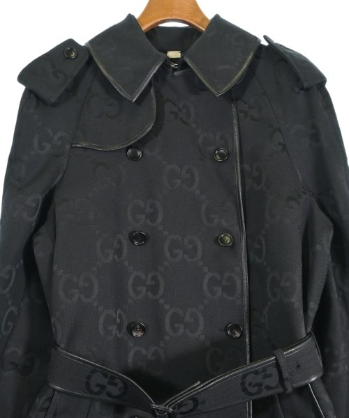 GUCCI（グッチ）トレンチコート 黒 サイズ:44(S位) メンズ/2200400943022