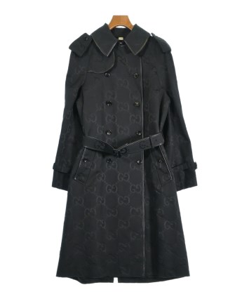GUCCI（グッチ）トレンチコート 黒 サイズ:44(S位) メンズ