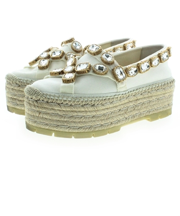 GUCCI（グッチ）エスパドリーユ 白 サイズ:EU34 1/2(21cm位